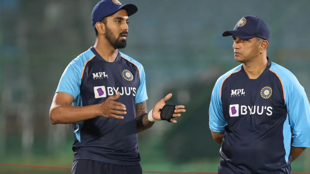 Rahul Dravid and KL Rahul